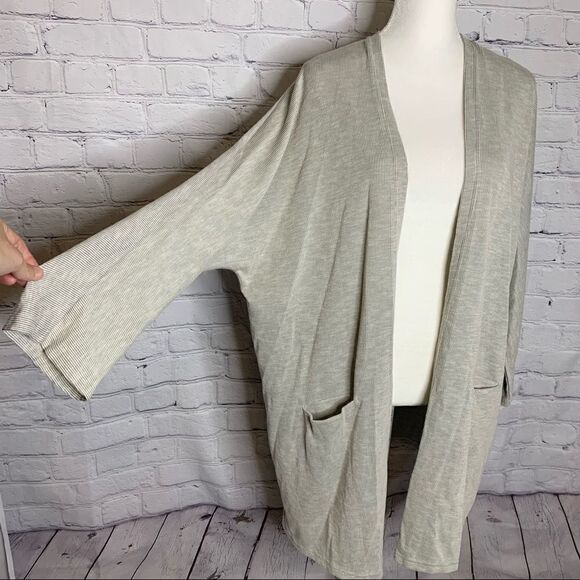 Donni. Ribbed sweater coat cardigan - Picture 4 of 10